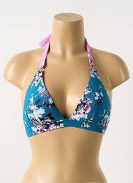 Sutien de costum de baie sutien cu susținere înaltă și burete detașabil sutien cu susținere înaltă și burete detașabil albastru CYELL femme