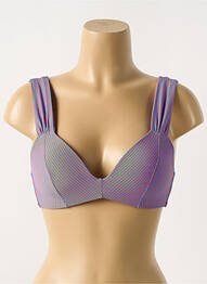 Sutien de costum de baie elasticitate top sutien modelat violet CYELL femeie