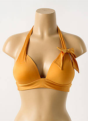 Sutien de costum de baie elasticitate top sutien push-up portocalie CYELL femeie