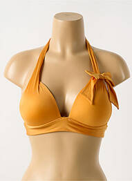 Sutien de costum de baie elasticitate top sutien push-up portocaliu CYELL femme