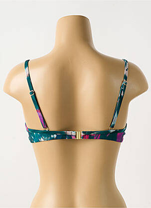 Sutien de costum de baie elasticitate sutien cupe întregi cu decolteu înalt verde CYELL femeie