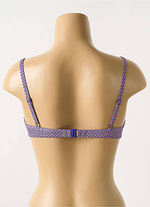 Sutien de costum de baie elasticitate sutien cupe întregi cu decolteu înalt violet CYELL femeie