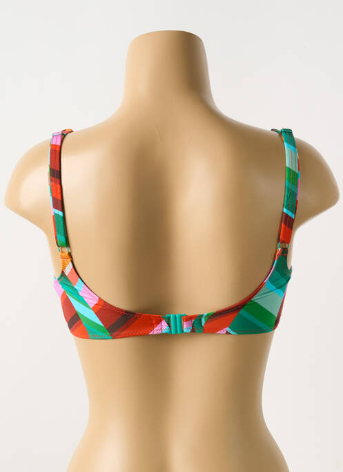 Sutien de costum de baie elasticitate sutien cupe întregi cu decolteu înalt verde CYELL femme