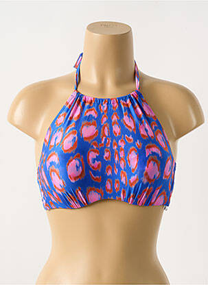 Sutien de costum de baie elasticitate top sutien modelat albastru CYELL femeie