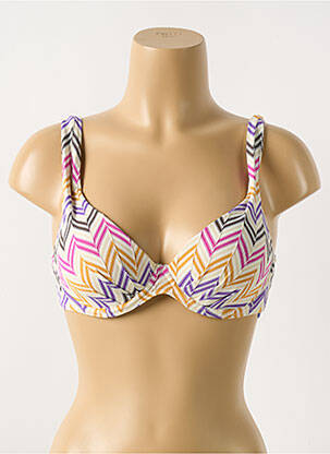 Sutien de costum de baie elasticitate top sutien modelat bej CYELL femeie
