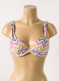 Sutien de costum de baie elasticitate top sutien modelat bej CYELL femeie