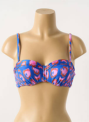 Sutien de costum de baie elasticitate top sutien modelat albastru CYELL femeie