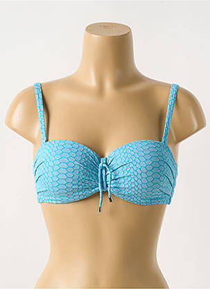 Sutien de costum de baie elasticitate top sutien modelat albastru CYELL femeie