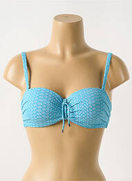 Sutien de costum de baie elasticitate top sutien modelat albastru CYELL femme