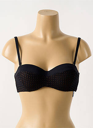 Sutien de costum de baie elasticitate top sutien modelat negru CYELL femeie