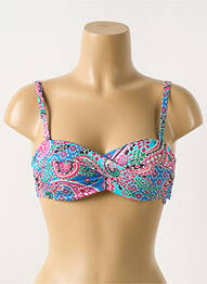 Sutien de costum de baie elasticitate top sutien modelat albastru CYELL femme