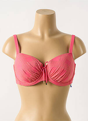 Sutien de costum de baie elasticitate top sutien modelat roz CYELL femeie