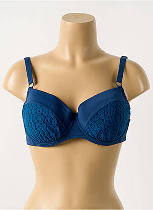 Sutien de costum de baie elasticitate top sutien modelat albastru CYELL femeie