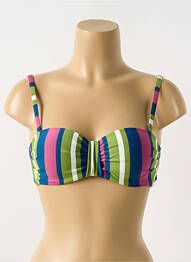 Sutien de costum de baie elasticitate top sutien modelat verde CYELL femme