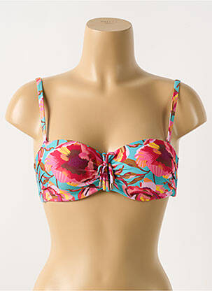 Sutien de costum de baie elasticitate top sutien modelat roz CYELL femeie