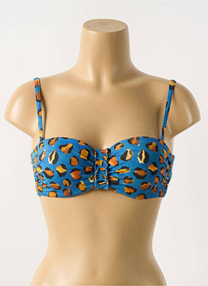Sutien de costum de baie elasticitate top sutien modelat albastru CYELL femeie