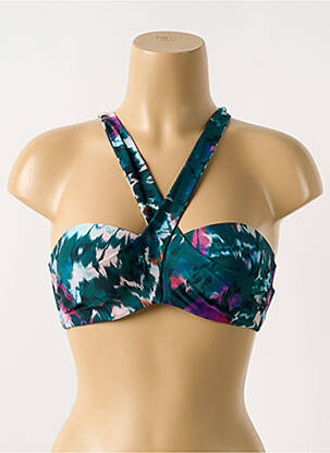 Sutien de costum de baie elasticitate top sutien modelat verde CYELL femeie