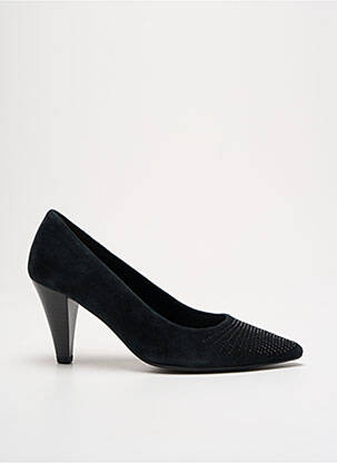Pantofi cu toc nubuc toc de 4 la 6 cm negru GABOR femeie