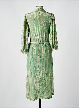 Rochie lungă mâneci lungi mâneci lungi verde MKT STUDIO femeie