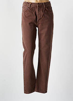Pantalon slim buzunare maro NUDIE JEANS CO femeie