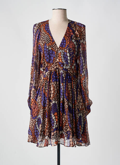 Rochie scurtă maro IDANO femeie