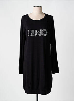 Rochie midi imprimeu fantezie mâneci lungi negru LIU  JO femeie