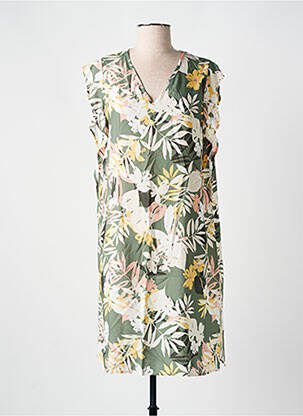 Rochie scurtă mâneci scurte mâneci scurte verde CANAT femeie