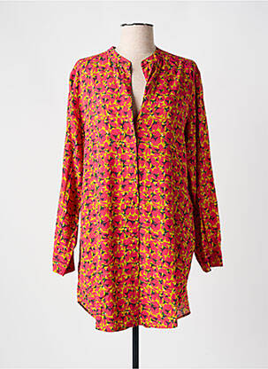 Rochie scurtă croială fluidă mâneci lungi roz SIMONE PERELE femeie