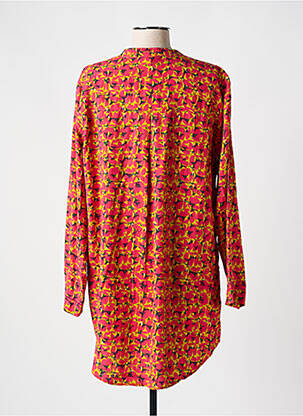 Rochie scurtă croială fluidă mâneci lungi roz SIMONE PERELE femeie