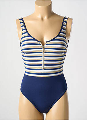 Costum de baie dintr-o singură piesă albastru ANTIGEL femeie