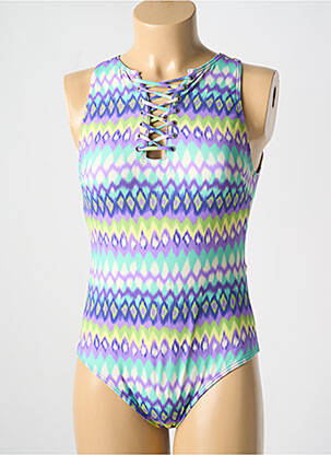 Costum de baie dintr-o singură piesă imprimeu fantezie top sutien modelat violet PRIMADONNA femeie