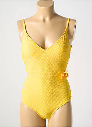 Costum de baie dintr-o singură piesă elasticitate top sutien modelat galben SIMONE PERELE femeie