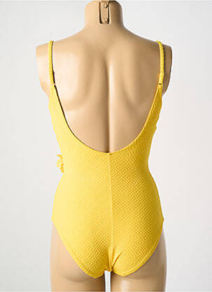 Costum de baie dintr-o singură piesă elasticitate top sutien modelat galben SIMONE PERELE femeie
