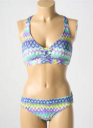 Costum de baie din două piese elasticitate top sutien modelat violet PRIMADONNA femme