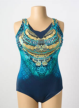 Costum de baie dintr-o singură piesă imprimeu fantezie top sutien modelat albastru SUNFLAIR femeie