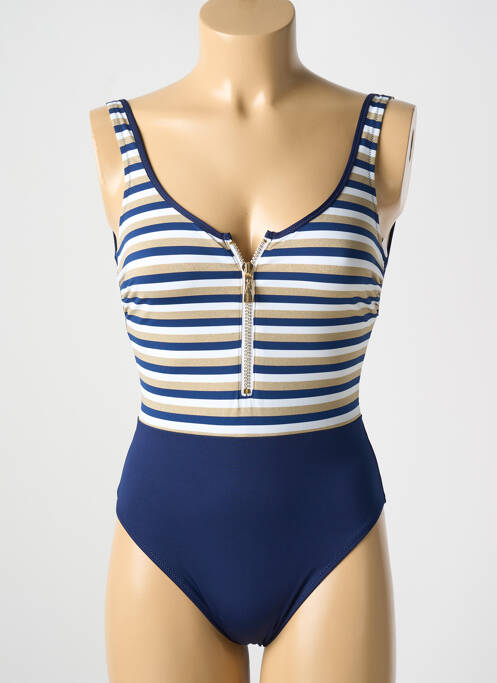 Costum de baie dintr-o singură piesă albastru ANTIGEL femeie