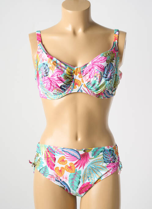 Costum de baie din două piese roz ANTIGEL femeie