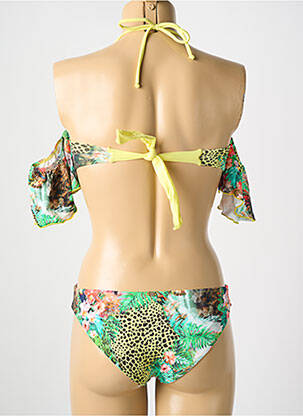 Costum de baie dintr-o singură piesă bretele elastice detașabile top bentiță verde PHAX femeie