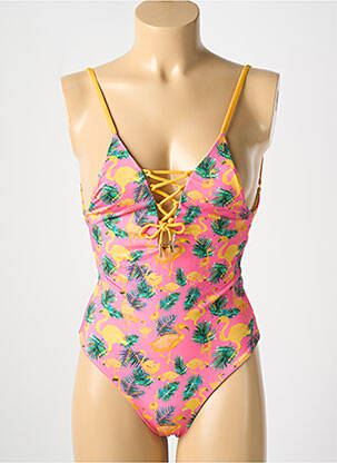 Costum de baie dintr-o singură piesă roz PALMACEA femeie