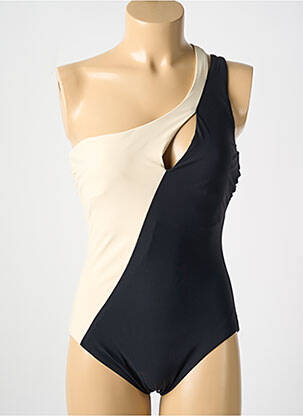 Costum de baie dintr-o singură piesă elasticitate top sutien modelat negru AMORESSA femeie