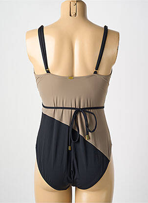 Costum de baie dintr-o singură piesă elasticitate top sutien modelat maro AMORESSA femeie