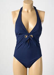 Costum de baie dintr-o singură piesă elasticitate top triunghiuri albastru AMORESSA femme