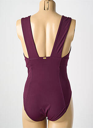 Costum de baie dintr-o singură piesă elasticitate top triunghiuri violet AMORESSA femeie