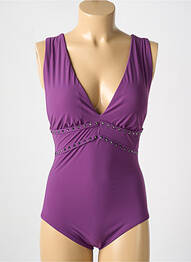 Costum de baie dintr-o singură piesă elasticitate top sutien modelat violet AMORESSA femme