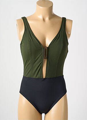 Costum de baie dintr-o singură piesă elasticitate top sutien modelat verde AMORESSA femeie
