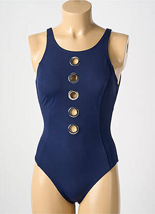 Costum de baie dintr-o singură piesă elasticitate top sutien modelat albastru AMORESSA femeie