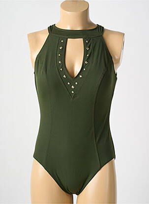 Costum de baie dintr-o singură piesă elasticitate top sutien modelat verde AMORESSA femeie