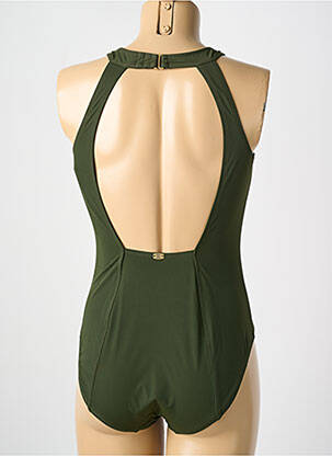Costum de baie dintr-o singură piesă elasticitate top sutien modelat verde AMORESSA femeie