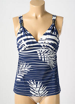 Top de baie imprimeu tie and dye albastru AMORESSA femeie