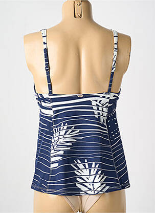 Top de baie imprimeu tie and dye albastru AMORESSA femeie